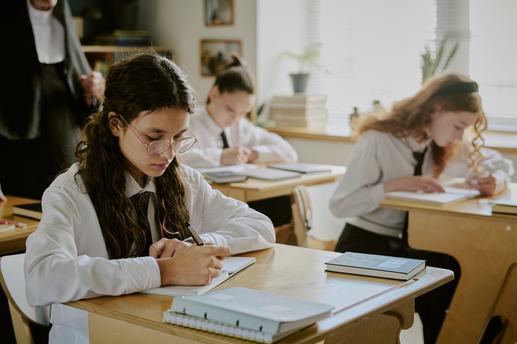 Focused Students Participating in Classroom Activity