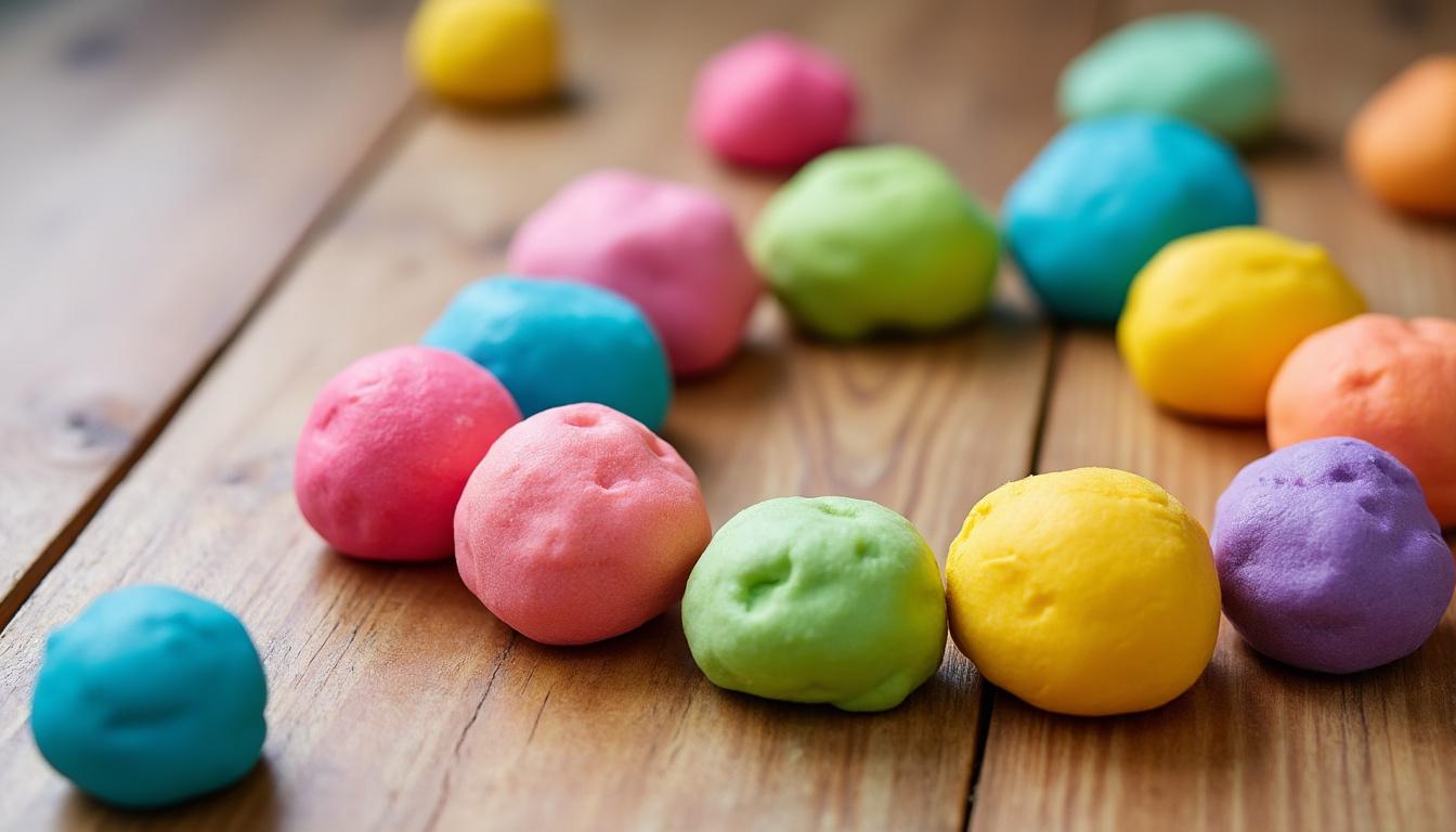 découvrez notre recette facile de pâte à modeler sans cuisson, idéale pour stimuler la créativité des petits artistes ! personnalisez vos créations avec une palette de couleurs vibrantes et amusez-vous à créer des œuvres uniques et originales. parfait pour des activités manuelles en famille, cette pâte à modeler est non seulement simple à réaliser, mais aussi sécuritaire et amusante.