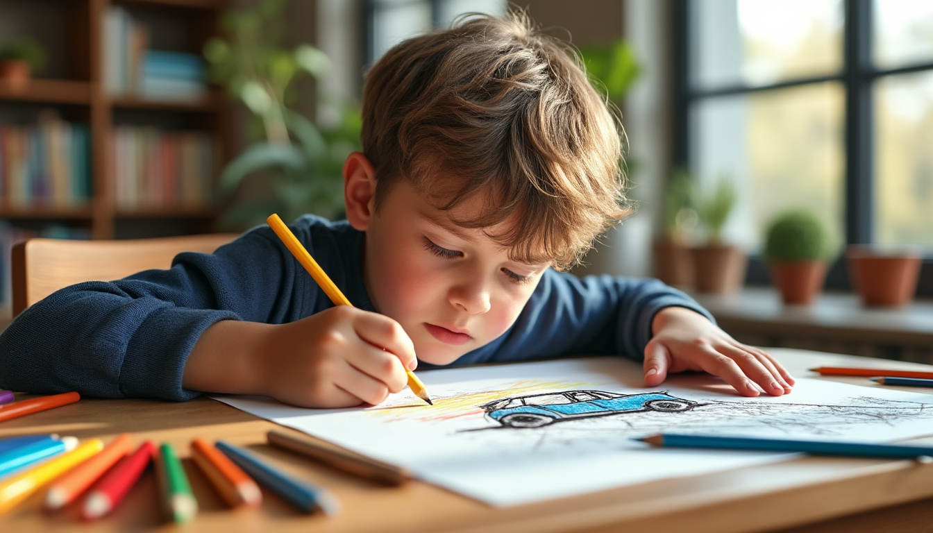 découvrez les nombreux avantages du coloriage de voiture à imprimer en pdf pour le développement des enfants : amélioration de la motricité fine, stimulation de la créativité et apprentissage ludique dès le plus jeune âge.