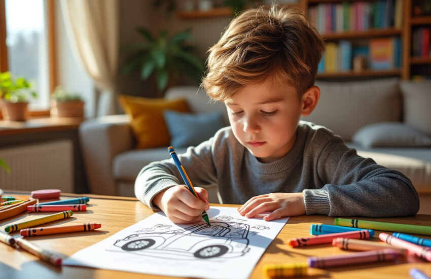 découvrez comment le coloriage de voiture à imprimer en pdf stimule la créativité, la concentration et la motricité fine chez les enfants, tout en offrant un moment ludique et éducatif.