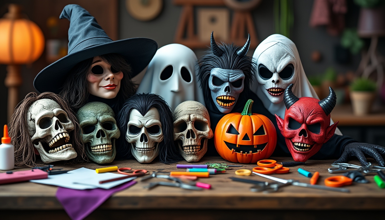 trouvez 10 modèles de masques d’halloween à imprimer gratuitement et réalisez facilement vos déguisements à la maison ! idéal pour petits et grands, rapide à fabriquer.