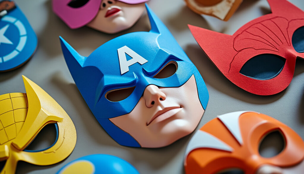 Masques super héros à imprimer : DIY pour des moments ludiques