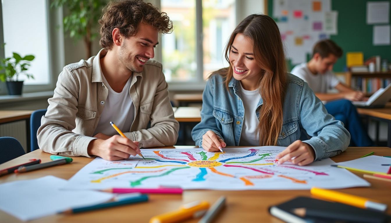 découvrez comment l'utilisation d'une carte mentale pour la conjugaison de tous les temps améliore la mémorisation et la compréhension des élèves. méthode efficace pour apprendre facilement la conjugaison.