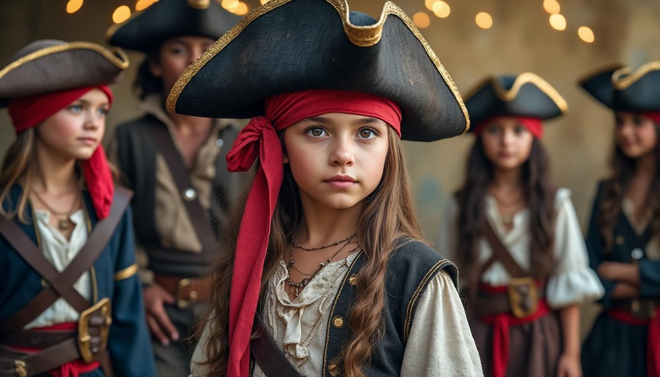 découvrez les costumes incontournables pour un anniversaire d'enfant sur le thème des pirates des mers, pour une fête mythique et pleine d'aventures maritimes.