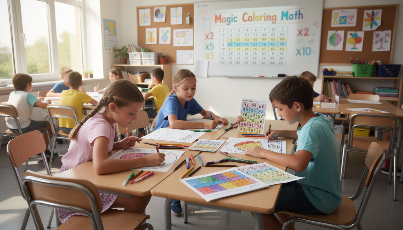 découvrez des initiatives originales mêlant coloriage magique et apprentissage des tables de multiplication pour rendre les cours en classe plus ludiques et efficaces.
