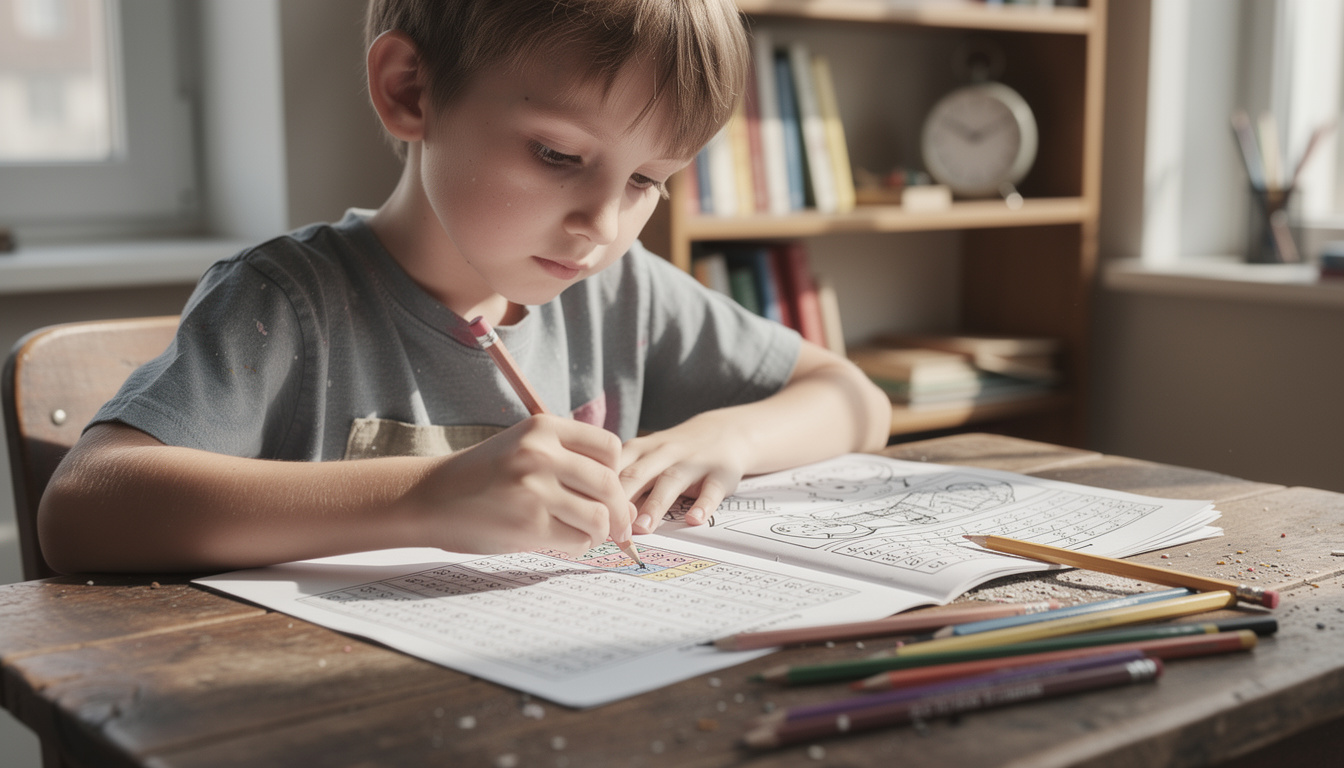 découvrez comment le coloriage magique axé sur la table de 4 améliore la concentration et la dextérité des enfants de manière ludique et éducative.