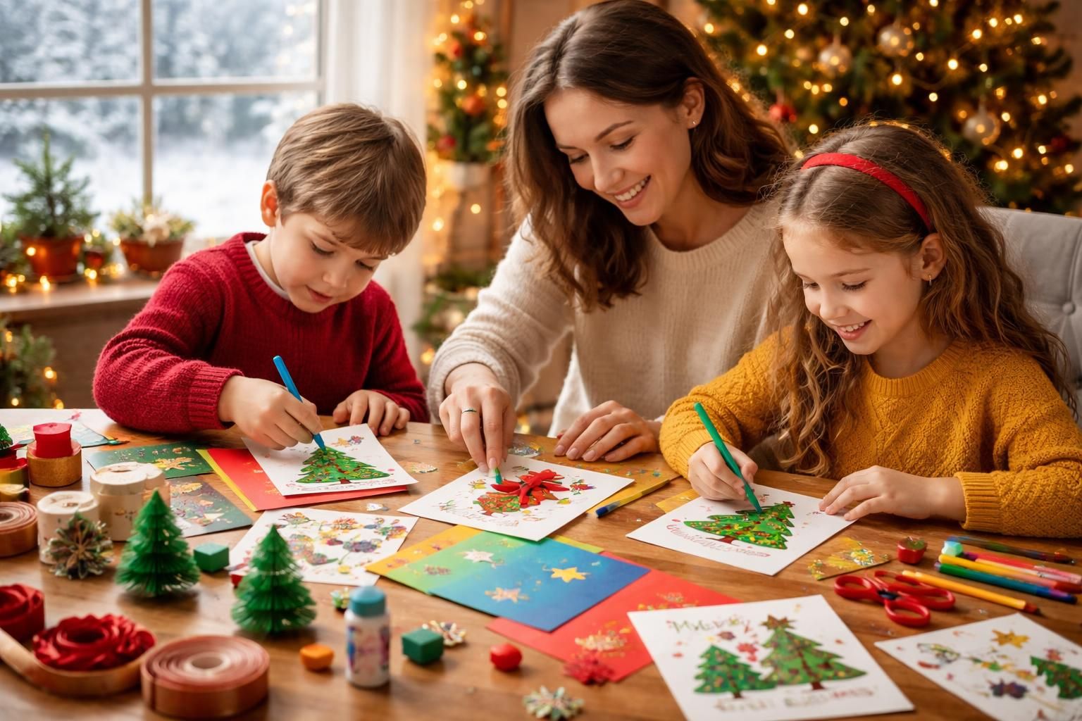 découvrez des astuces simples et amusantes pour créer une carte de noël faite main avec vos enfants, idéale pour partager la magie des fêtes en famille.