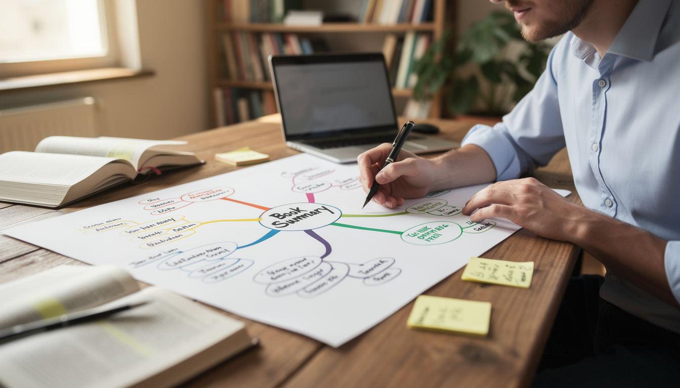 découvrez comment utiliser une carte mentale pour mieux comprendre et retenir les informations de vos livres grâce à notre fiche de lecture détaillée.