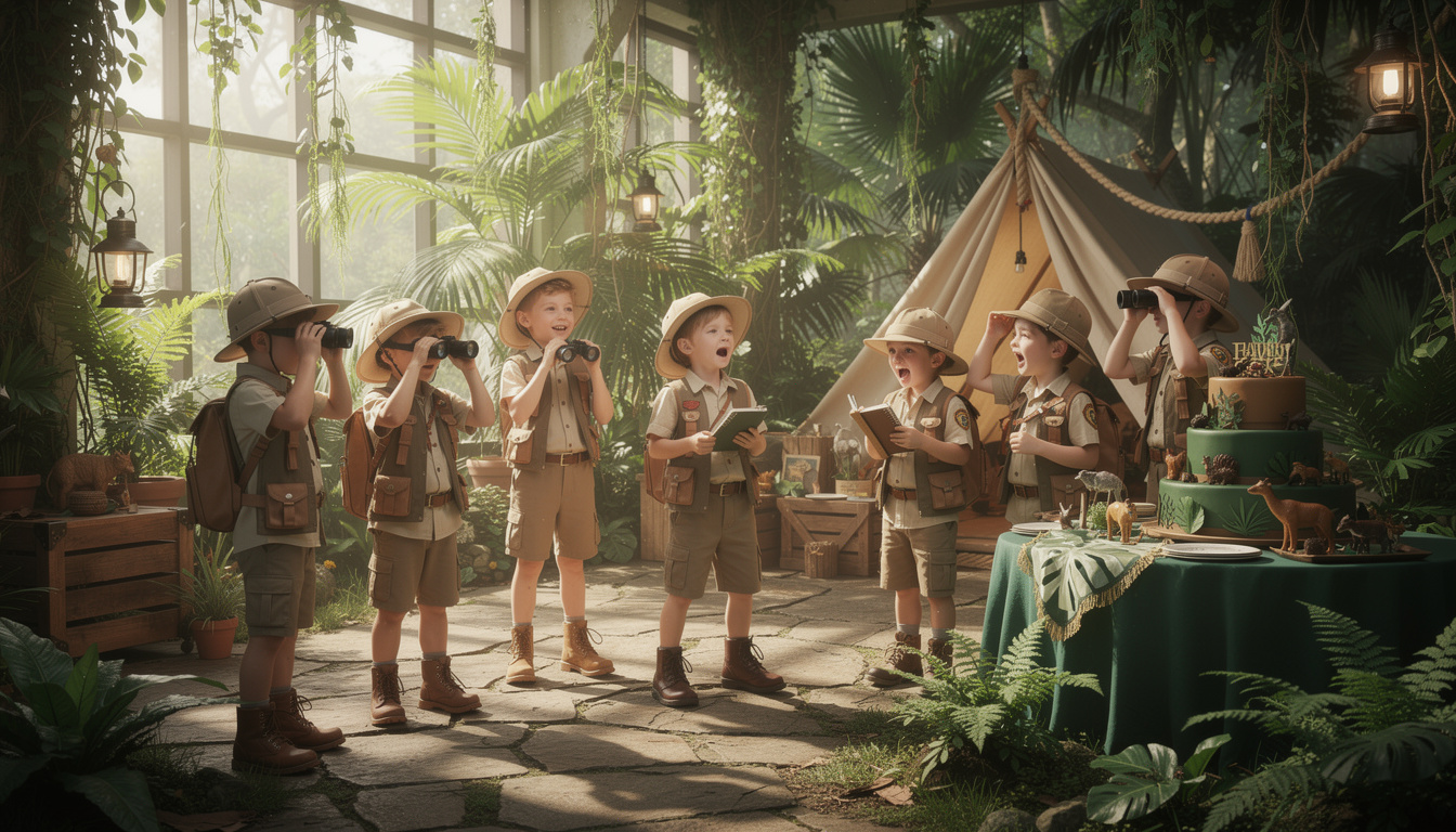 découvrez des idées de thèmes populaires pour un anniversaire d'enfant sur le thème de l'explorateur curieux, garantissant une fête réussie pleine d'aventures et de découvertes.