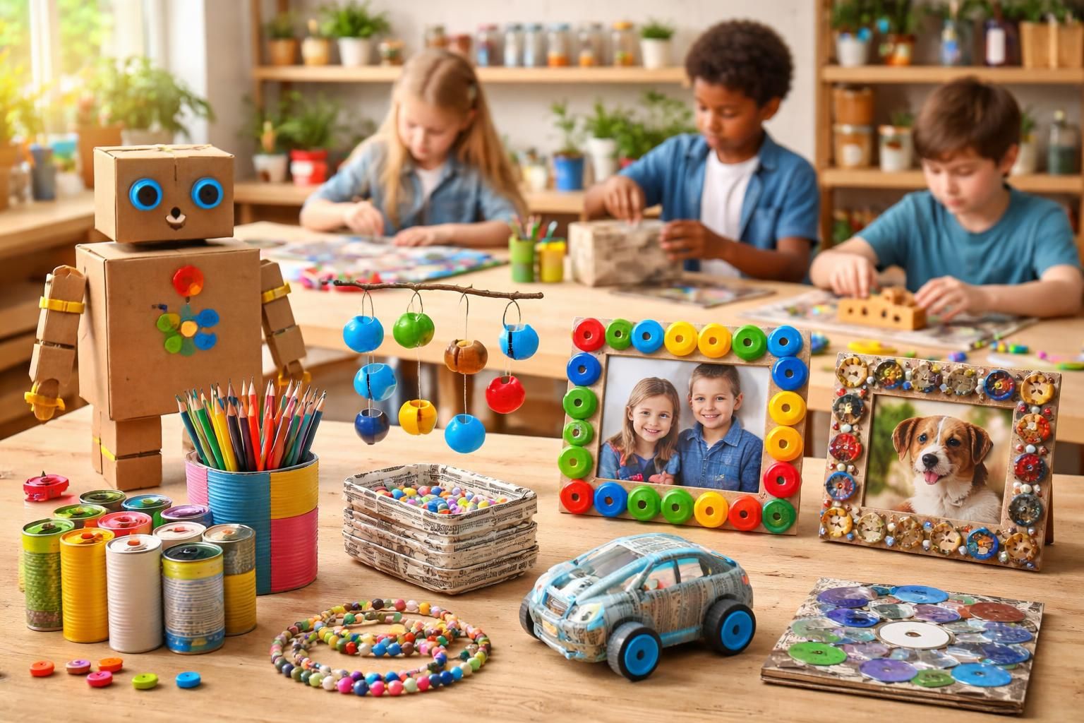 découvrez 10 projets d'activités manuelles simples et amusantes pour les enfants de 10 à 12 ans, réalisés avec des matériaux de récupération faciles à trouver.