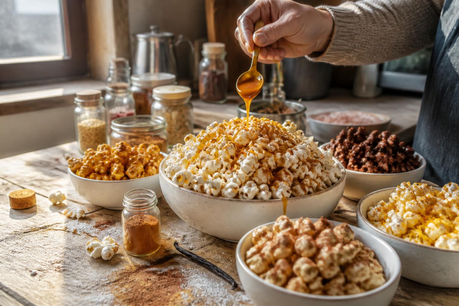 L’art du popcorn sucré fait maison : des idées pour le parfumer