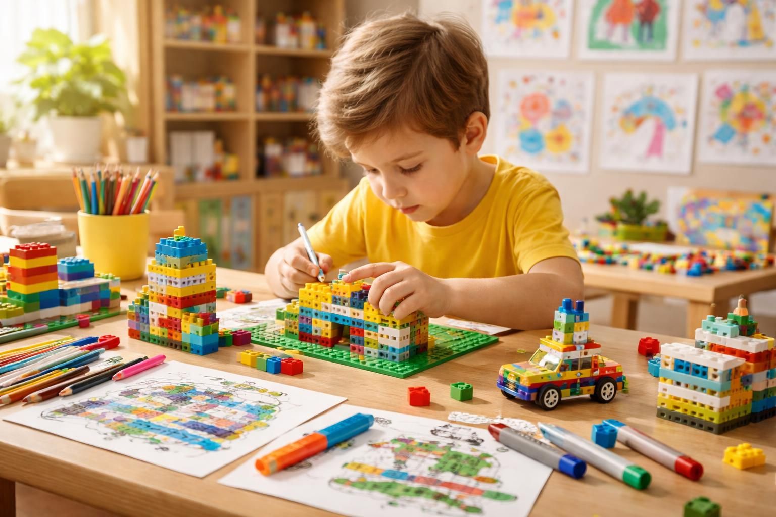 Les avantages des Lego à colorier dans le développement des compétences artistiques