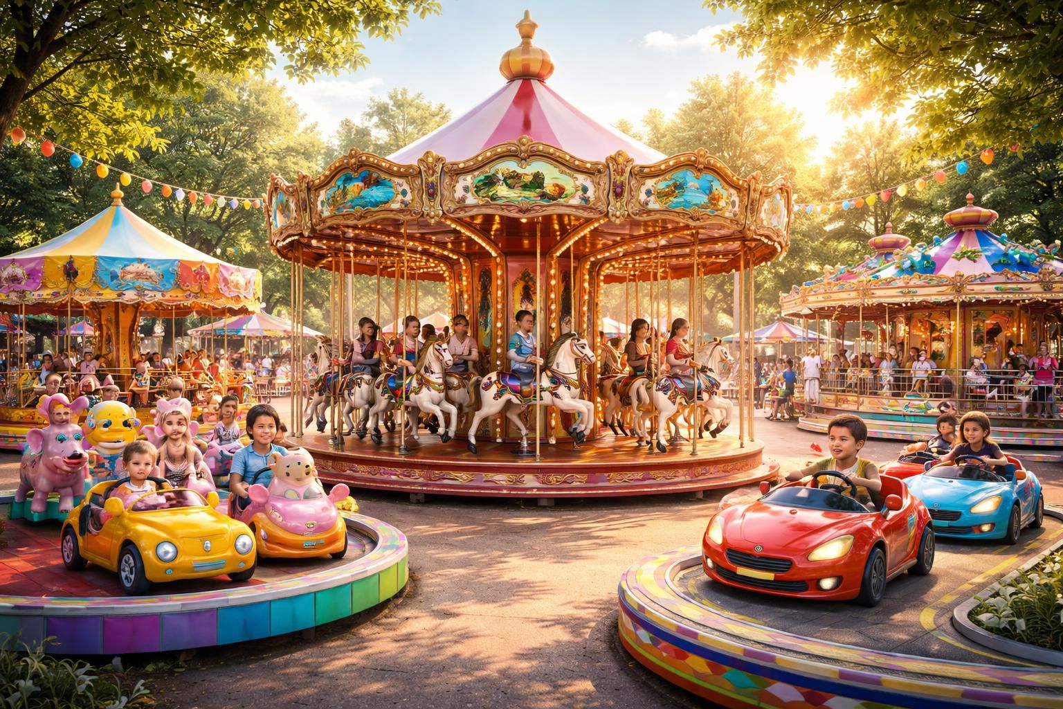 Tour de manège pour enfants : âge conseillé pour chaque type de manège