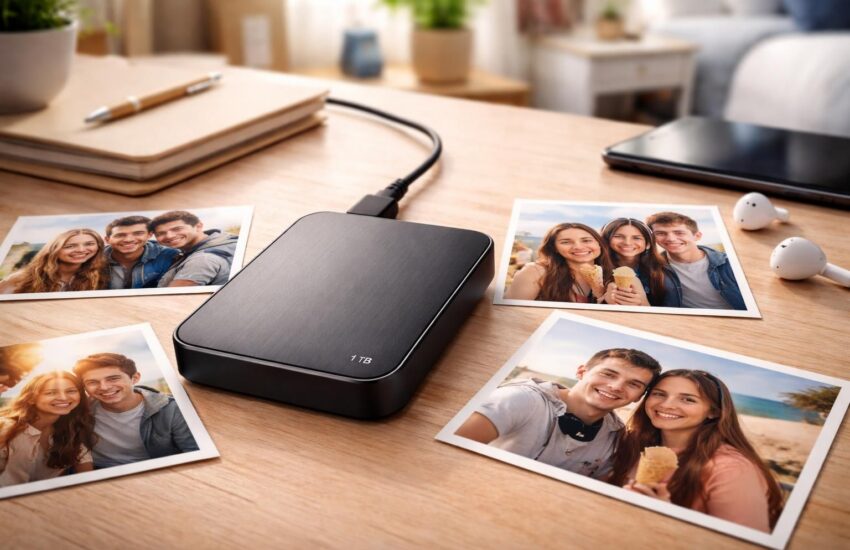 disque externe 1 to : la solution parfaite pour sauvegarder en toute sécurité les photos précieuses de vos ados.