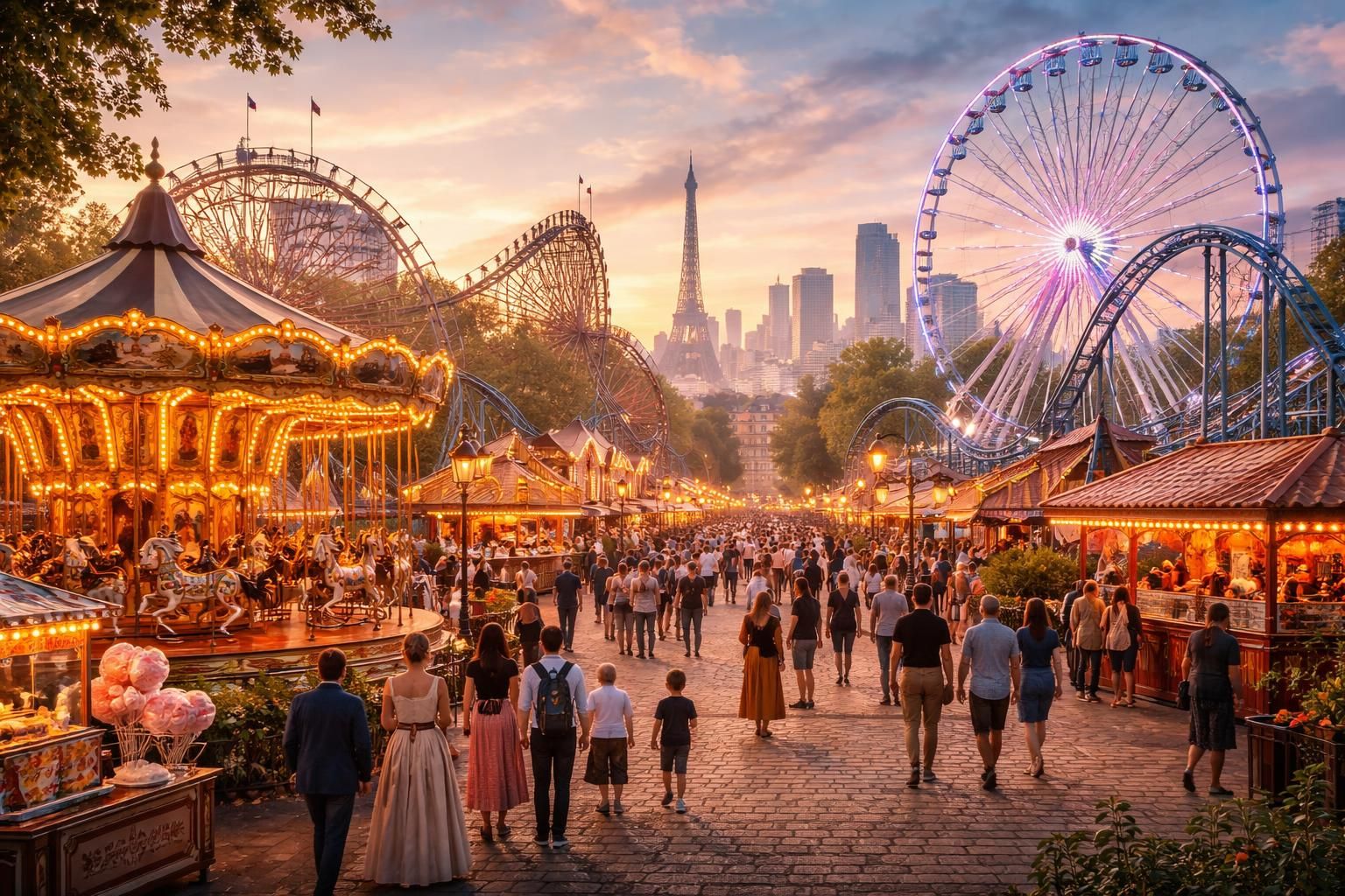 L’histoire fascinante des parcs d&rsquo;attractions à Paris à travers les décennies